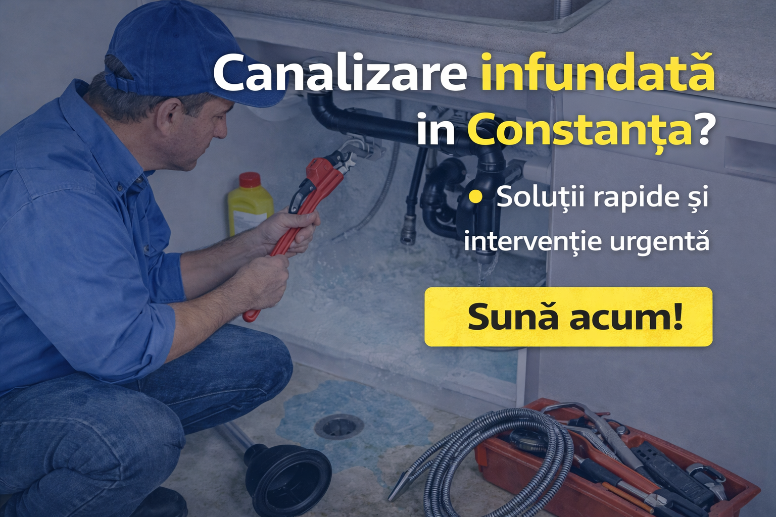 Canalizare înfundată Constanța – cauze și soluții rapide