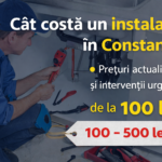 cost instalator Constanța – prețuri instalații sanitare